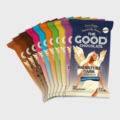 THE GOOD CHOCOLATE - Keto Chocolate Variety Pack with Zero Sugar & Lower Net Carb Snack - keto Chocolate Bars offer Lower Calorie Chocolate Candy - Keto Snack Low Carb - 12 Pack (Make your Own Bundle)
