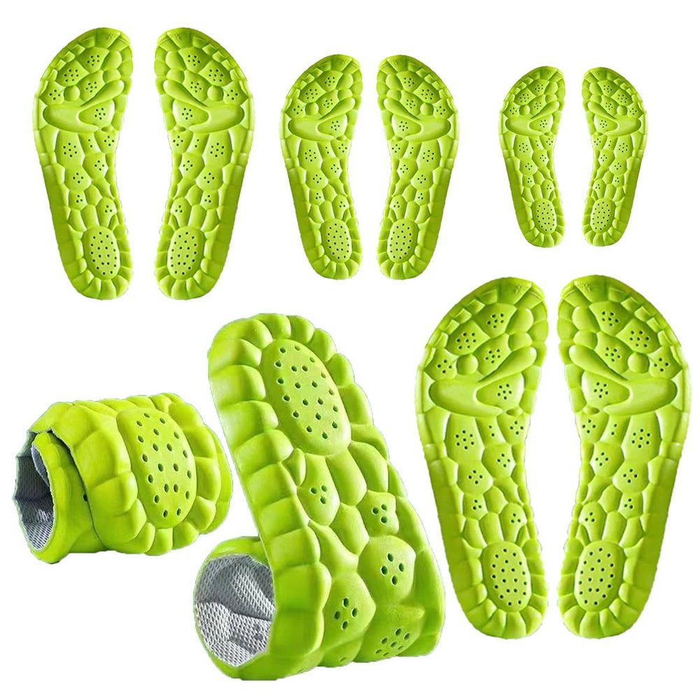 10Pcs Foam Insoles - Unisex Cushioned, Breathable & Sweat-Proof - Set of Five Pairs, Size 6 to 12