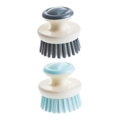 Beavorty 2pcs Non-Stick Kitchen Cleaning Brush Ergonomic Scrubbing Tool for Dishware and Cookware Cleaning for Home and Restaurant Use