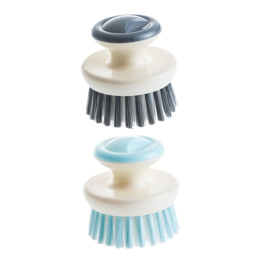 Beavorty 2pcs Non-Stick Kitchen Cleaning Brush Ergonomic Scrubbing Tool for Dishware and Cookware Cleaning for Home and Restaurant Use