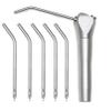 AmeriCan Goods 5/Pack Dental Air Water Metal 3-Way Tips A-Dec Style Autoclavable Reusable Stainless Steel Air Water Spray Nozzle Tips view 2