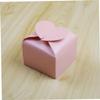 Beavorty 50pcs Heart Shaped Candy Box Elegant Paper Packaging for Wedding Favors Bridal Showers and Showers Easy to Assemble Delicate Design for Special Occasions view 4