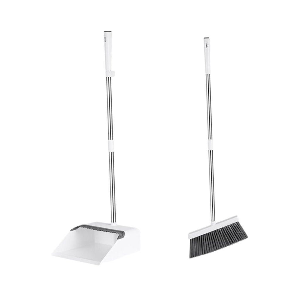 Beavorty Dustpan Brush Set Broom and Dustpan Kit Grout Brush Pan Set Home Cleaning Device