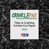 CrinklePak 40 LB USA Made crinkle paper filler | Paper Shred Filler for Shipping packages, Gift Wrap, Great packing paper for gift basket filling, Birthdays, Weddings, and Anniversaries | Black view 1