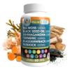 Yemay The Natural Way All-in-1 Multi Mineral Sea Moss Raw Organic Supplement, with Organic Seamoss Black Seed Oil Ashwagandha Burdock Root, Turmeric, Vitamin C, & More, 60 Vegan Capsules view 1