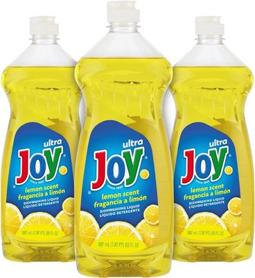Peaceful Squirrel Packaged - JOY Ultra Dish Soap Liquid Lemon Fresh Scent - 30 Fl. Oz - (Pack of 3), Yellow