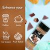Syruvia Chocolate Crisp Shakable Coffee Topping - 5.5 oz Coffee Sprinkles. Great for Oatmeal, Milkshakes, Smoothies, Ice Cream, Dessert Topping, and More. view 3