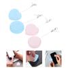 FOMIYES 4pcs Screen Cleaning Tools Soft Cloths for Glasses Phones and Lenses Includes and Heart Round Designs for Easy Cleaning and Convenient Carrying view 3