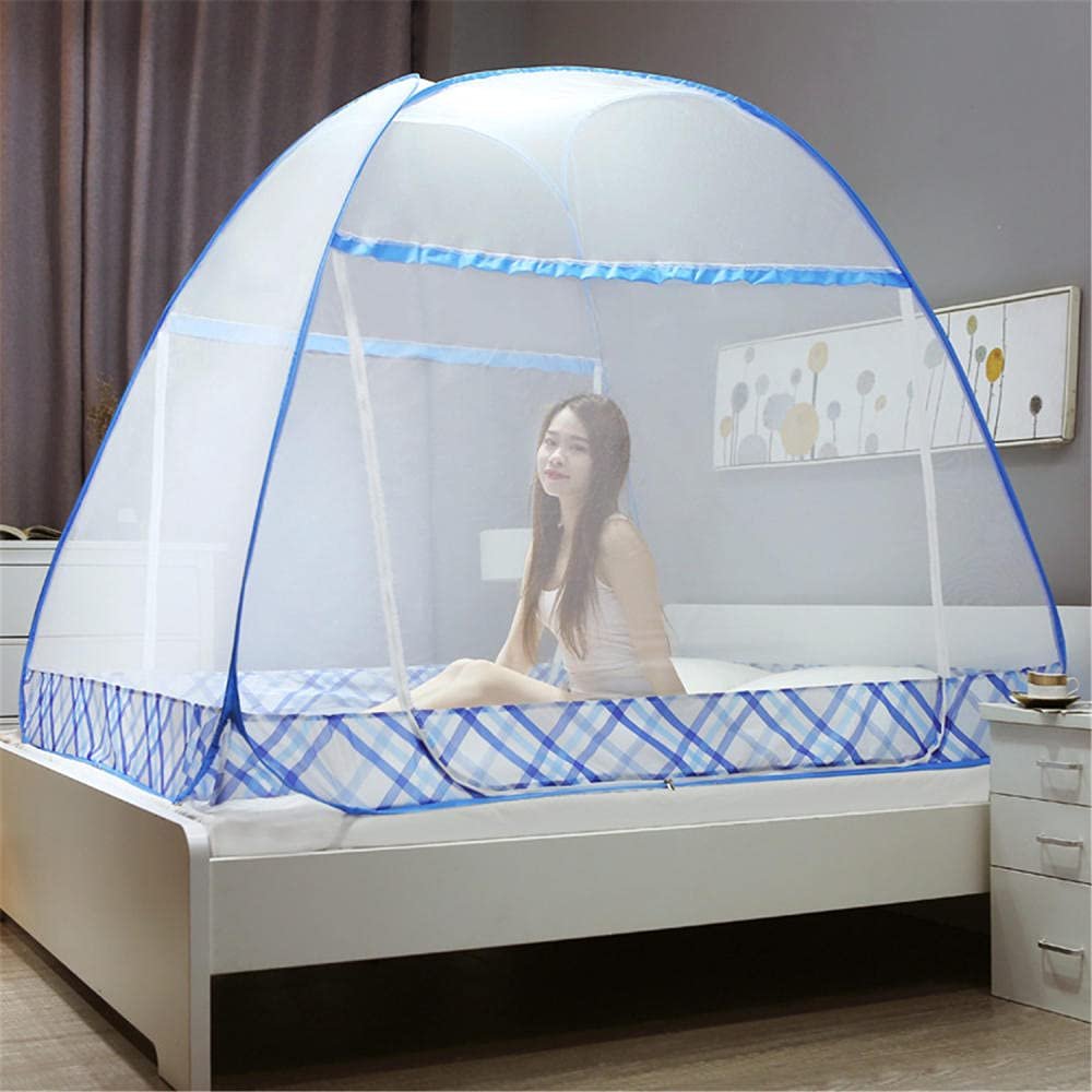 Mosquito Net for Bed, Portable Foldable Mosquito Nets, Mosquito Mesh Net, Fine mesh Mosquito Net for Bed, Portable Tent Mosquito net-A_1.8 * 2.0m