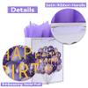 13" Large white Gift Bag Set with Greeting Card and Lavender Tissue Papers (Balloon and Embossing Gold Foil Happy Birthday) for Women's or Men's Birthday Party, Girls', Boys' or Kids' Party, Baby Shower, Baby Girl or Boy-10.2x5.2x13,1 Pcs. view 4