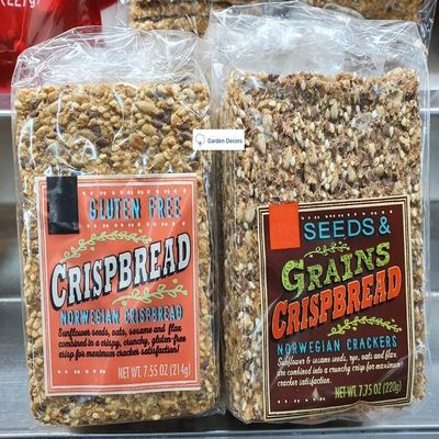 Generic Trader Joes Gluten Free Seeds & Grains Norwegian Crispbread 7.55oz/214g (Two Bags)