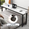 YVYKFZD Portable Overbed Table, Bedside Table with 360 Wheels, Standing Over Bed Table, Rolling Medical Over Bed Desk for Elderly, Hospital Patients, Home(Light Walnut,150cm/59.0in) view 3