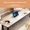 YVYKFZD Portable Overbed Table, Bedside Table with 360 Wheels, Standing Over Bed Table, Rolling Medical Over Bed Desk for Elderly, Hospital Patients, Home(Light Walnut,150cm/59.0in) view 4