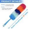2 Pack 22-Inch Rainbow Reusable Microfiber Dusters,Bendable and Washable Feather Duster for Everyday Cleaning in Home, Library, Office, Car, and More view 2