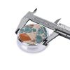 ZhongGuo Terrazzo-Marble-Pastel Printed Pill Organizer,Round Travel Pill Organizer Mini Medicine Pill Box for Purse Iron Plating view 3