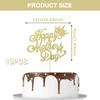 10Pcs Happy Mothers Day Cake Toppers Gold Glitter Cupcake Toppers Mother's Day Cake Decorations Cupcake Picks Stickers with Crown Heart Design Mother Birthday Party Supplies Icing DIY Supplies view 2