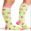 Cherokee Women's 10-15mmHg Compression Socks  Fun Print Knee Highs with Light Support, Soft Feel - PRINTSUPPORT, Plus, Strawberry Patch view 4