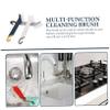minkissy 3pcs Kitchen Sink Brush Multi-Functional Handle Cleaning Brush for Grooves for Kitchen Bathroom and Home Use Ergonomic Design for Easy Cleaning view 2