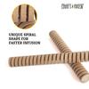 Craft A Brew - Sugar Maple Infusion Spirals - Light Toast - For At Home Beer Brewing - Give Homebrewed Beer A Barrel Aged Flavor - Sweet Maple & Vanilla -2 Large Oak Aging Spirals view 3