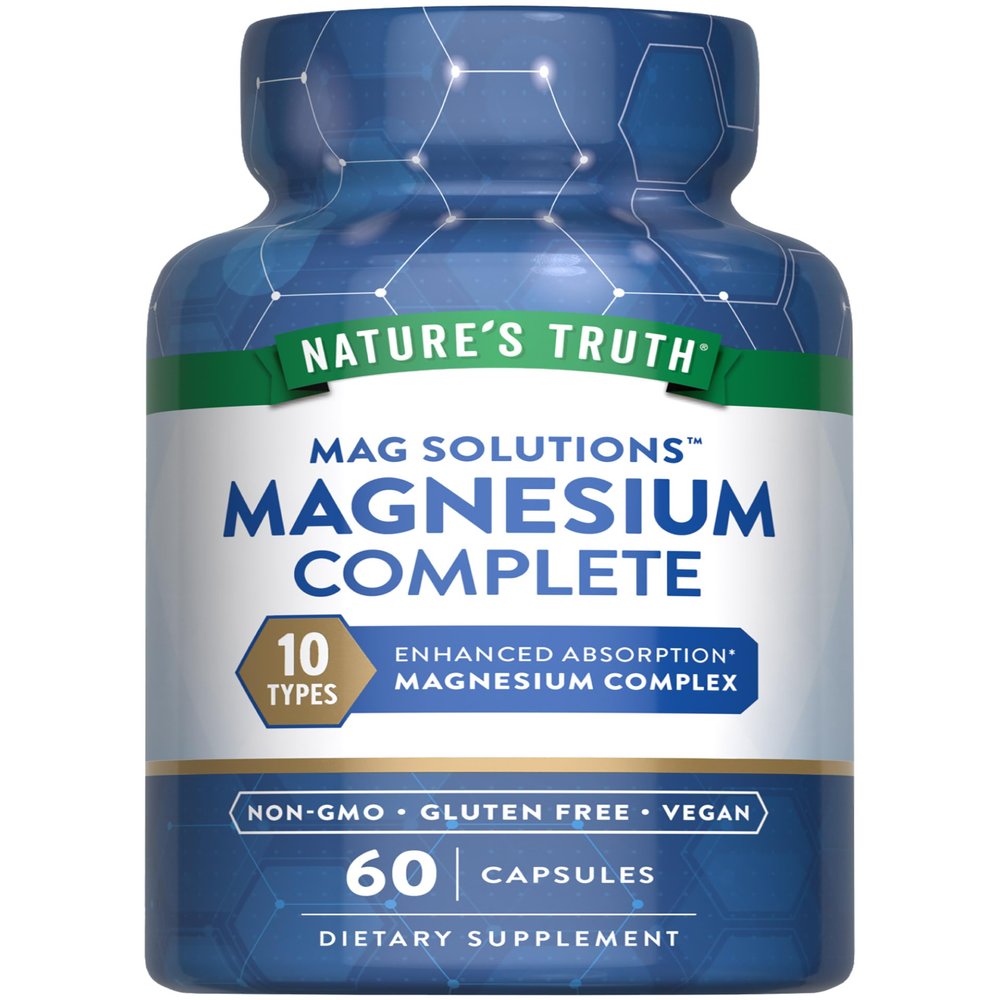 Nature's Truth Magnesium Complex Supplement 10 Forms | 300mg | 60 Capsules