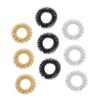 Beavorty 9pcs Acupressure Finger Massage Ring Portable Metal Rings for Stress Relief and Focus Enhancement Colors Gold Silver Black Durable Finger Massager for Tired view 1