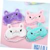 minkissy Fluffy Cat Design Sleep Mask Soft Plush Eye Cover for Naps and Sleeping Lightweight Night Blindfold for Comfortable Rest view 2