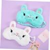 minkissy Fluffy Cat Design Sleep Mask Soft Plush Eye Cover for Naps and Sleeping Lightweight Night Blindfold for Comfortable Rest view 3