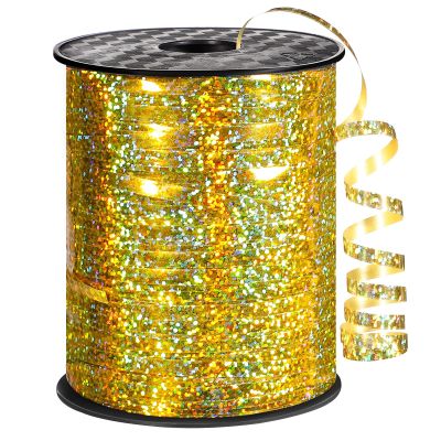 600 Yards Gold Curling Ribbon 1/5 Inch Balloon String Ribbon Metallic Gold Ribbons for Gift Wrapping Balloon Art Crafts Wedding Party Decorations