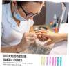 4 Pairs Cuticle Trimmer Handle Silicone Sleeve for Manicure Tools view 4