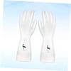Beaupretty Durable Kitchen Protective Gloves Reusable Cleaning Gloves Rubber Material Flamingo Printing Size Flamingo Pattern view 3