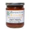 Aperitivo Siciliano - Traditional Sicilian Pesto with Black Olives and Capers - Perfect for Pasta, Vegetables, Pizza, and Baked Fish - 4 Jars of 6.3 oz - Made in Italy view 1