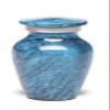 At Peace Memorials Alloy Cremation urn for Ashes - Jewel Marble Stone 3 Cubic Inches (Teal) view 1