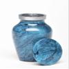 At Peace Memorials Alloy Cremation urn for Ashes - Jewel Marble Stone 3 Cubic Inches (Teal) view 2