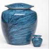 At Peace Memorials Alloy Cremation urn for Ashes - Jewel Marble Stone 3 Cubic Inches (Teal) view 3