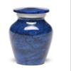 At Peace Memorials Alloy Cremation urn for Ashes - Jewel Marble Stone 3 Cubic Inches (Blue) view 1