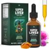 SuperBonsai Super Liver Support with Milk Thistle - All Natural Liver Cleanse Detox & Repair Aid - Doctor-Formulated Liver Supplement - Liquid Herbal Supplements for Liver Health - 1 Month Supply view 1