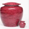 At Peace Memorials Alloy Cremation urn for Ashes - Jewel Marble Stone 200 Cubic Inches (Red) view 2
