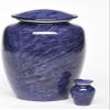 At Peace Memorials Alloy Cremation urn for Ashes - Jewel Marble Stone 200 Cubic Inches (Purple) view 3