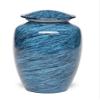 At Peace Memorials Alloy Cremation urn for Ashes - Jewel Marble Stone 200 Cubic Inches (Teal) view 1
