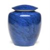 At Peace Memorials Alloy Cremation Urn for Ashes, Jewel Marbled Stone, 200 Cubic Inches Blue view 1