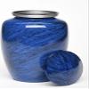 At Peace Memorials Alloy Cremation Urn for Ashes, Jewel Marbled Stone, 200 Cubic Inches Blue view 3