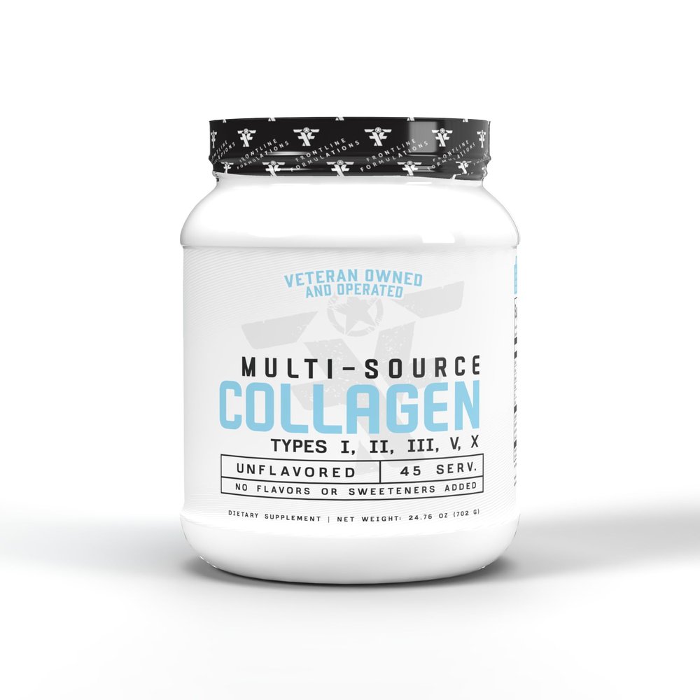 FRONTLINE FORMULATIONS Multi-Source Collagen, Promotes Hair, Skin and Nail Health (Unflavored)