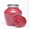 At Peace Memorials Alloy Cremation urn for Ashes - Jewel Marble Stone 3 Cubic Inches (Red) view 2