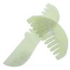 FOMIYES 2pcs Jade Comb Head Acupoint Massage Combs Jade Scalp Massage Combs Scalp Massagers Scraping Comb for Head Scalp Comb Scalp Massage Tools Scraping Combs Scraping Comb for Scalp, 14X4CM, Green view 1