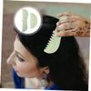 FOMIYES 2pcs Jade Comb Head Acupoint Massage Combs Jade Scalp Massage Combs Scalp Massagers Scraping Comb for Head Scalp Comb Scalp Massage Tools Scraping Combs Scraping Comb for Scalp, 14X4CM, Green view 4