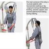 CEEBUS Patient Lift Slings Walking Standing Aids, Adjustable Patient Assisted Walking Harness,Rehabilitation Aid Gait Training Device,for Thigh Hip Waist Lumbar Back Supports Leg Exercise (Size : L) view 4