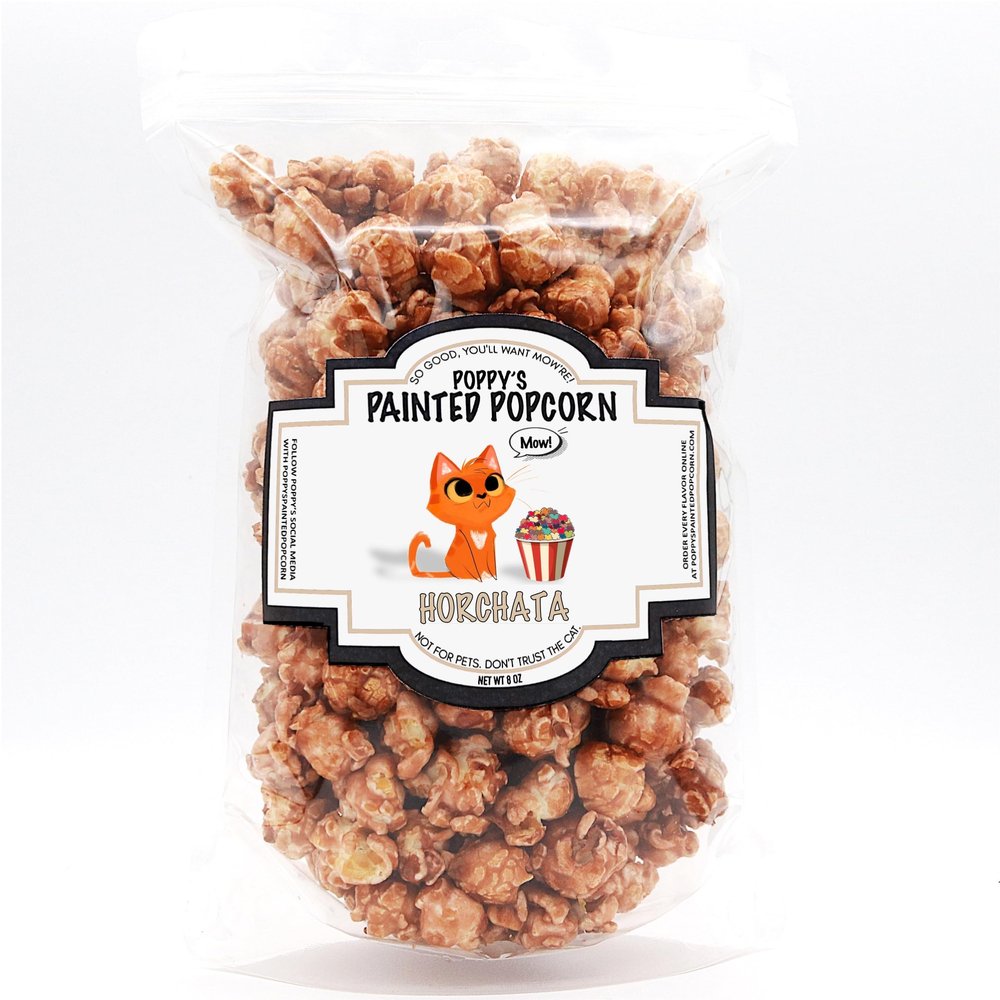Poppy's Painted Popcorn (Horchata), 8 Ounce (Pack of 1)