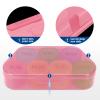 NatureTouch Weekly Pill Organizer, BPA Free Medicine Organizer Rainbow 7 Day Pill Box, Daily Portable Pill Conatainer for Pills/Vitamin/Fish Oil/Supplements [Lastest Version],Pink view 4