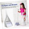 ABOOFAN 1 Set Mini Broom Standing Dustpan Household Cleaning Tools Small Standing Broom Detailing Brush Broom with Dustpan Floor Cleaning Broom Dust Pan Cleaning Small Dustpan Hand Broom view 3