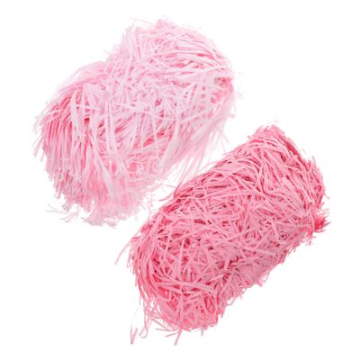 Beavorty 2packs Crinkle Cut Paper Shreds Soft and Safe Box Fillers for Diy Baskets Party Supplies and Easter Decorations Pink Shredded Paper Each